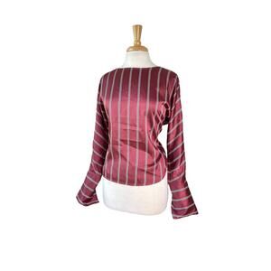 Silky Express Pin Stripe Blouse Sz. Small